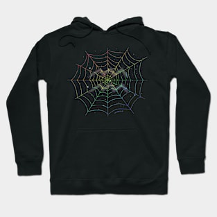 Rainbow Spiderweb Aquarius Hoodie